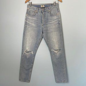 Citizens of Humanity Liya High Rise Classic Fit Crop Light Wash Size 25